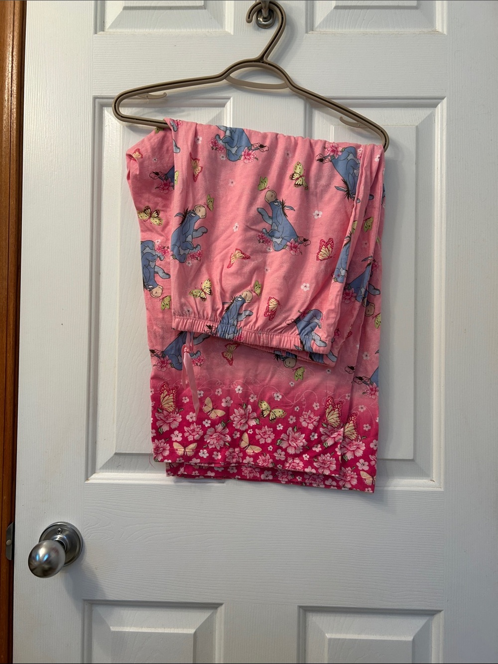 Disney Eeyore Pink Floral & Character Womans Pajama Pants
